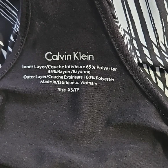 Black and White Striped Tank Top - Picture 5 of 6